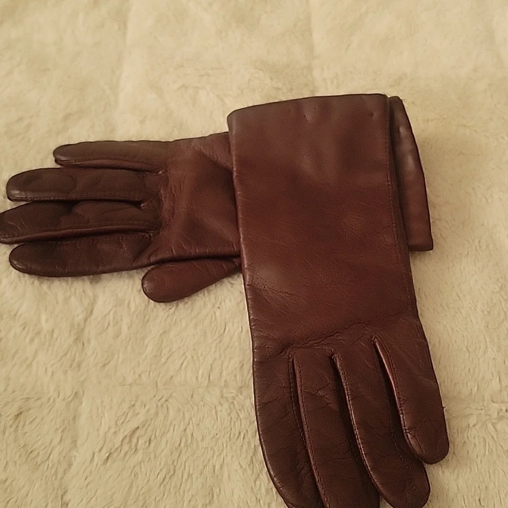 Shalimar Women's Leather Gloves Made In Italy Size 6.5